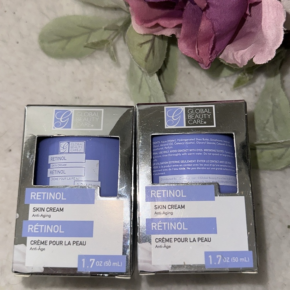 Global Beauty Care Retinol Akin Cream anti-aging 1.7oz Lot of 2
